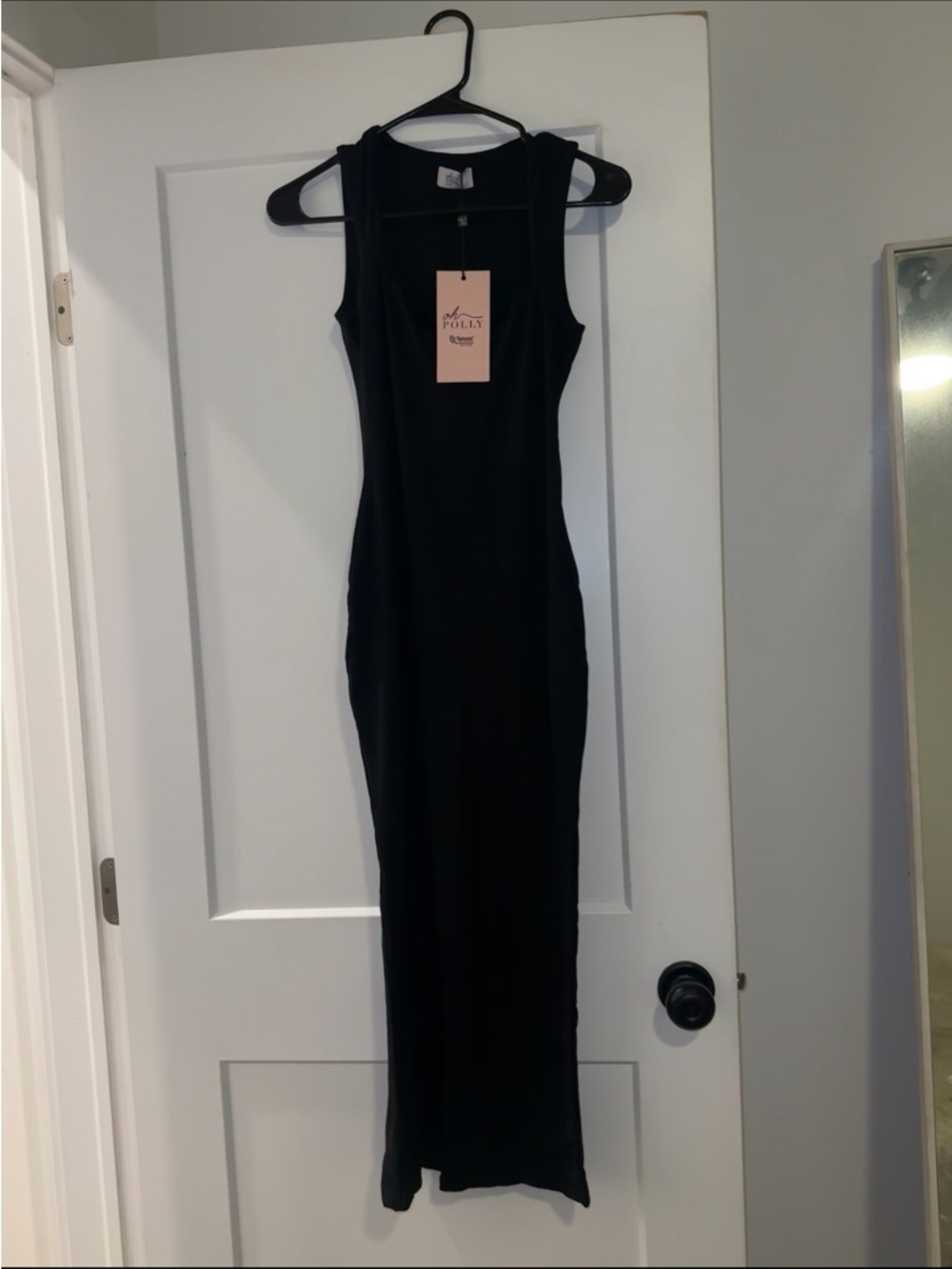 NWT Oh Polly Black Sleeveless Maxi Dress